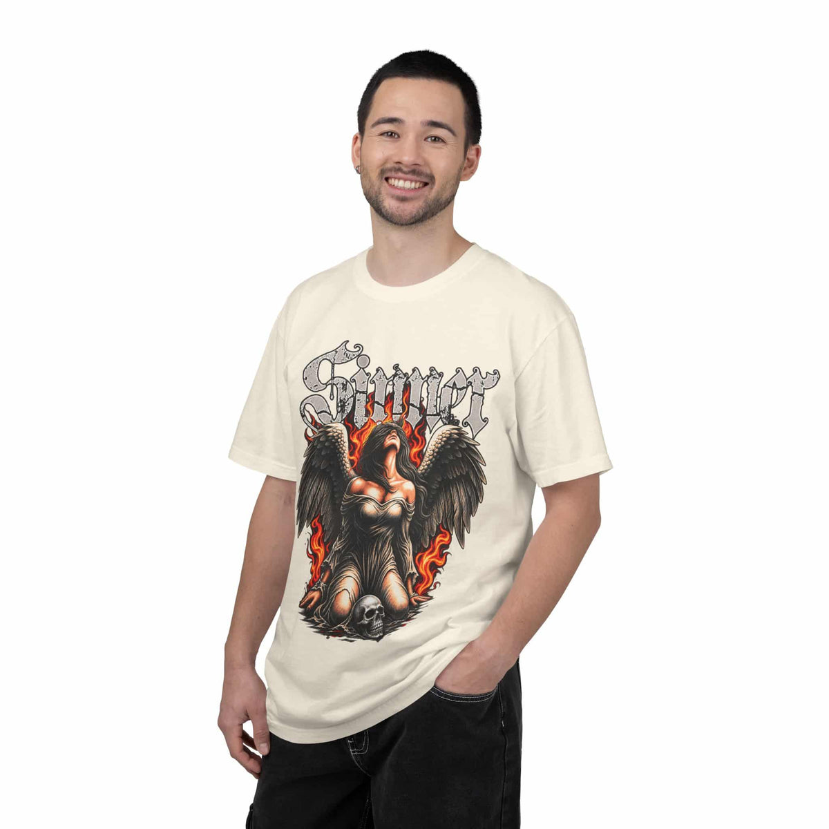Sinner’s Flame Unisex Garment-Dyed T-shirt image 18