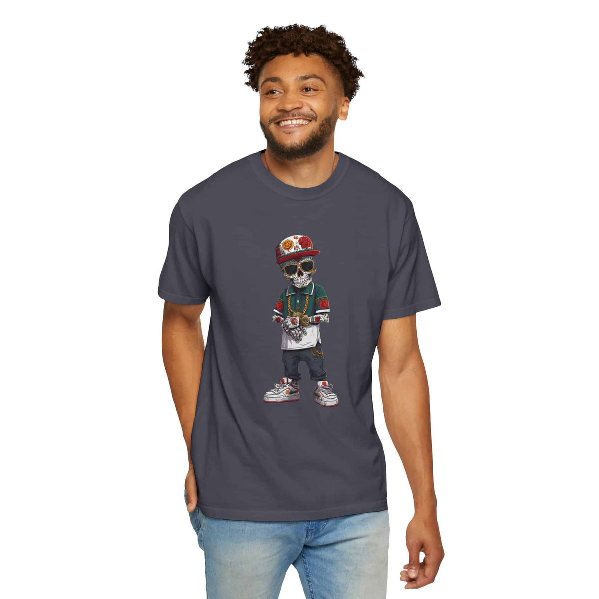 Skull Luxury Unisex Garment-Dyed T-shirt image 83