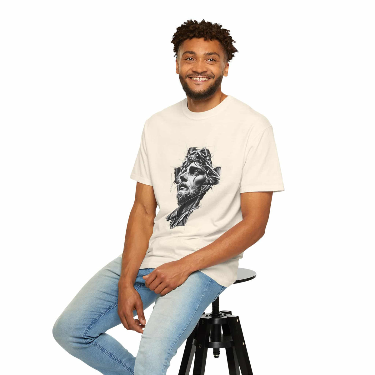Crown of Faith 2 Unisex Garment-Dyed T-shirt image 25