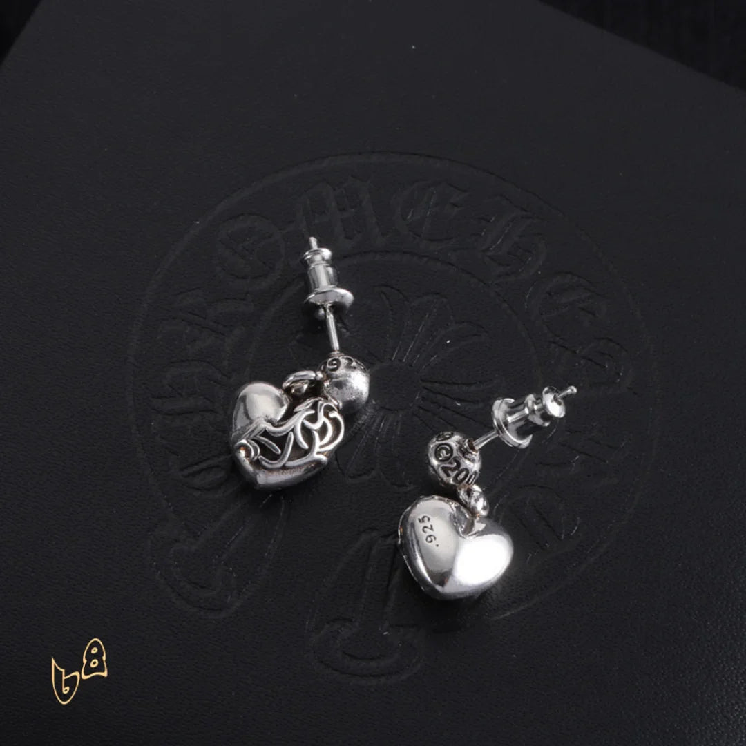 CH Vine Heart Drop Earrings - CH0153 image 3