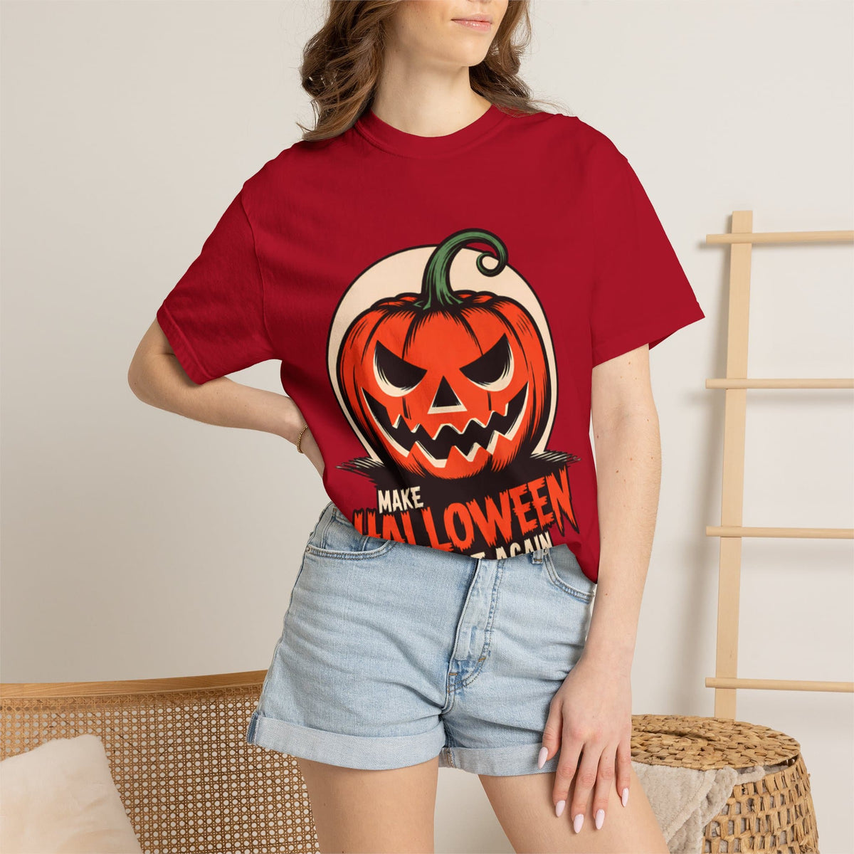 Make Halloween Great Again Unisex Garment-Dyed T-shirt image 88