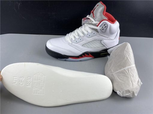 AJ 5 Fire Red Silver Tongue (2020) Shoes Sneakers - nk0000787 image 18