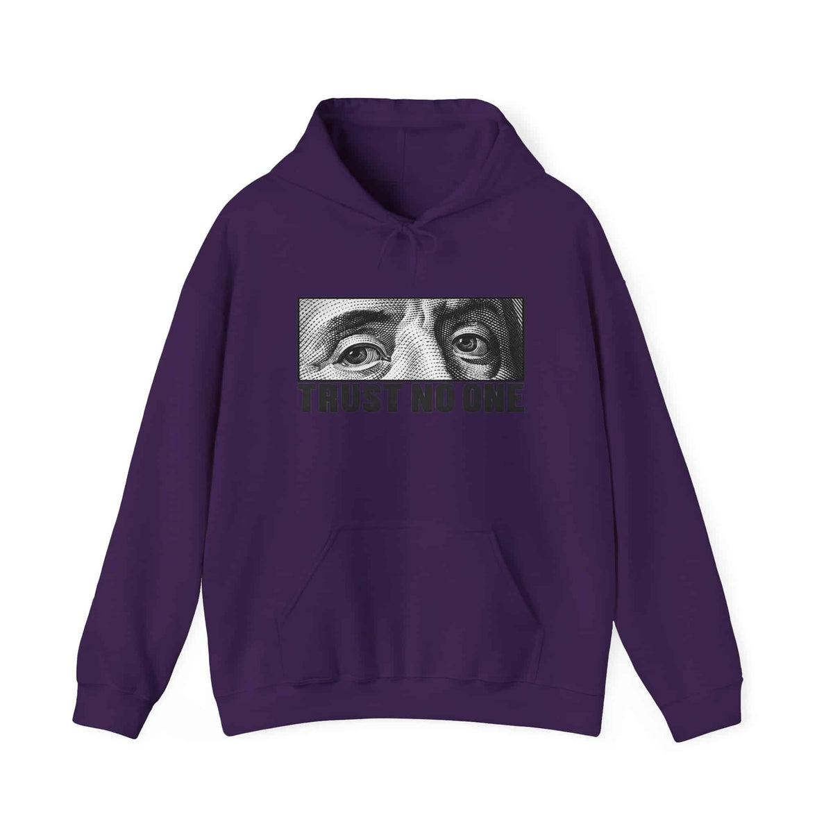 Graphic Print Hooded Sweatshirt - POD0039 - 2XL, Purple image
