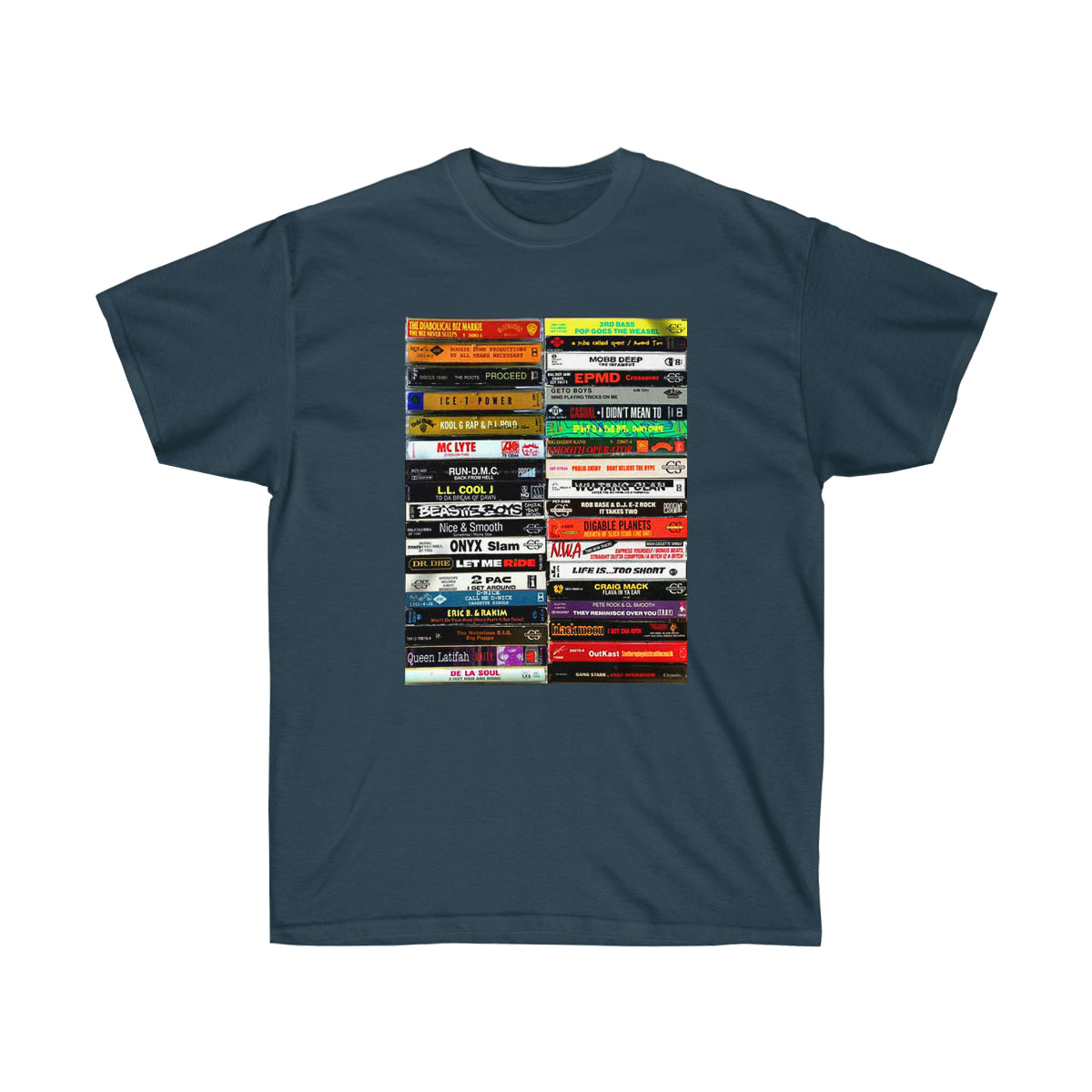 Rap Tapes Black Men T-Shirt - Blue Dusk, S image