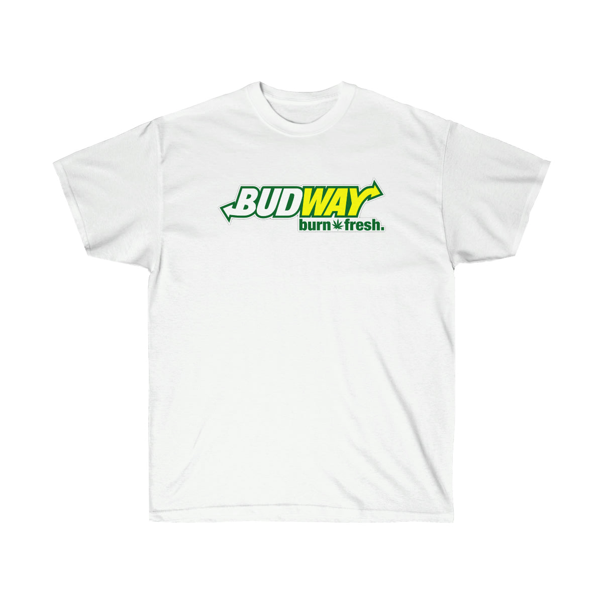 Budway Burn Fresh White Men T-Shirt - White, L image
