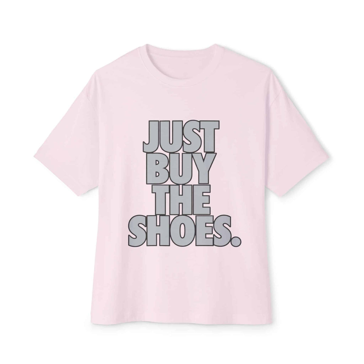 Graphic Print Unisex Oversized Boxy Tee – POD0033 - Soft Pink, 2XL image