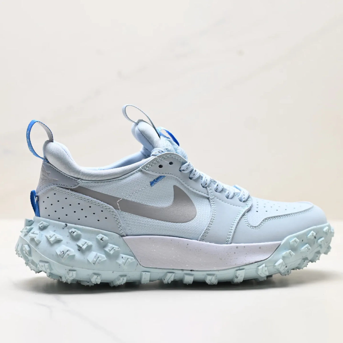 AJ 1 Low Element Gore-Tex Glacier Blue Silver Shoes Sneakers - nk0004988 image 4