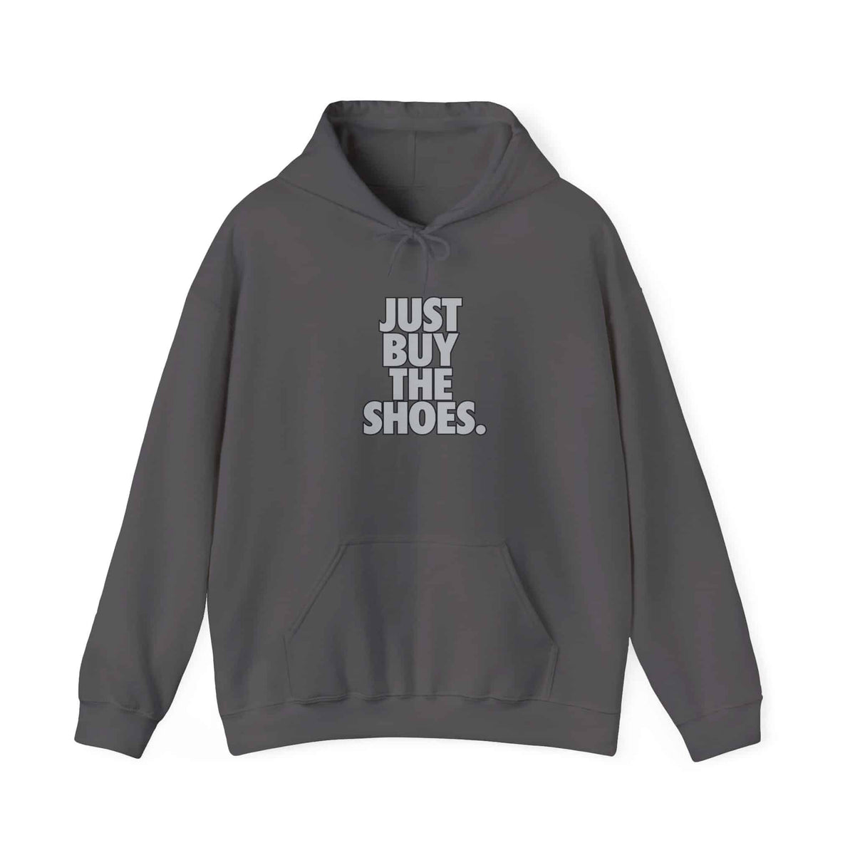 Graphic Print Hooded Sweatshirt - POD0033 - 2XL, Charcoal image