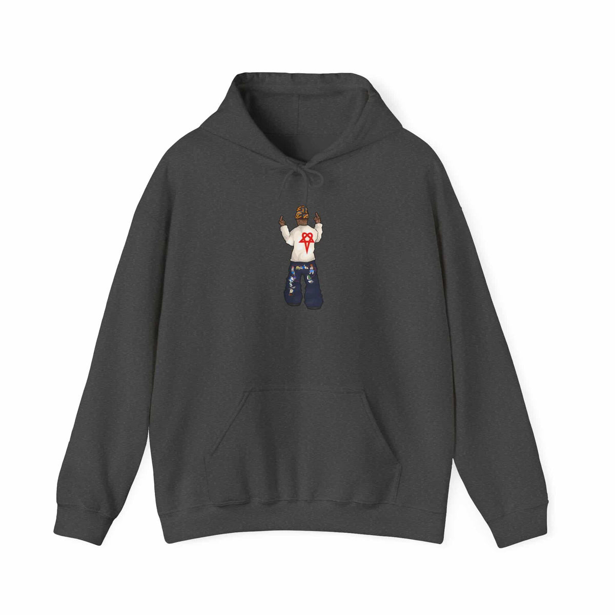 Rebel Attitude Hooded Sweatshirt - 4XL, Dark Heather image