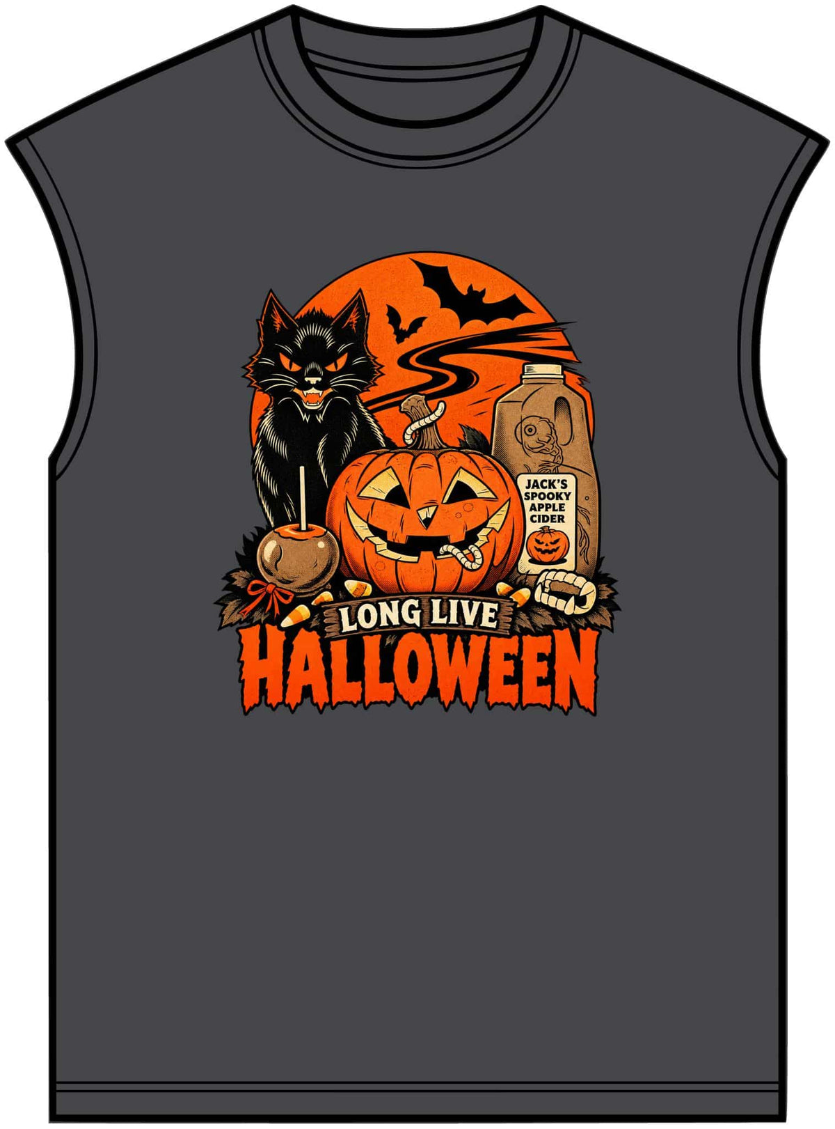 Midnight Cat Unisex Garment-Dyed Muscle Tee image 12