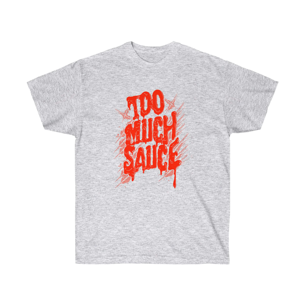Too Much Sauce Men T-Shirt - Ash, 2XL image