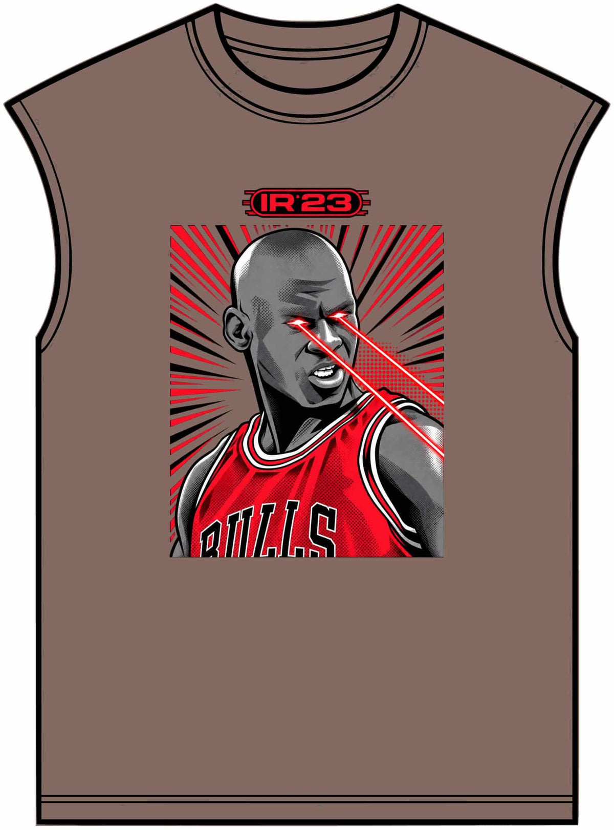 Graphic Print Unisex Garment-Dyed Muscle Tee - POD0032 image