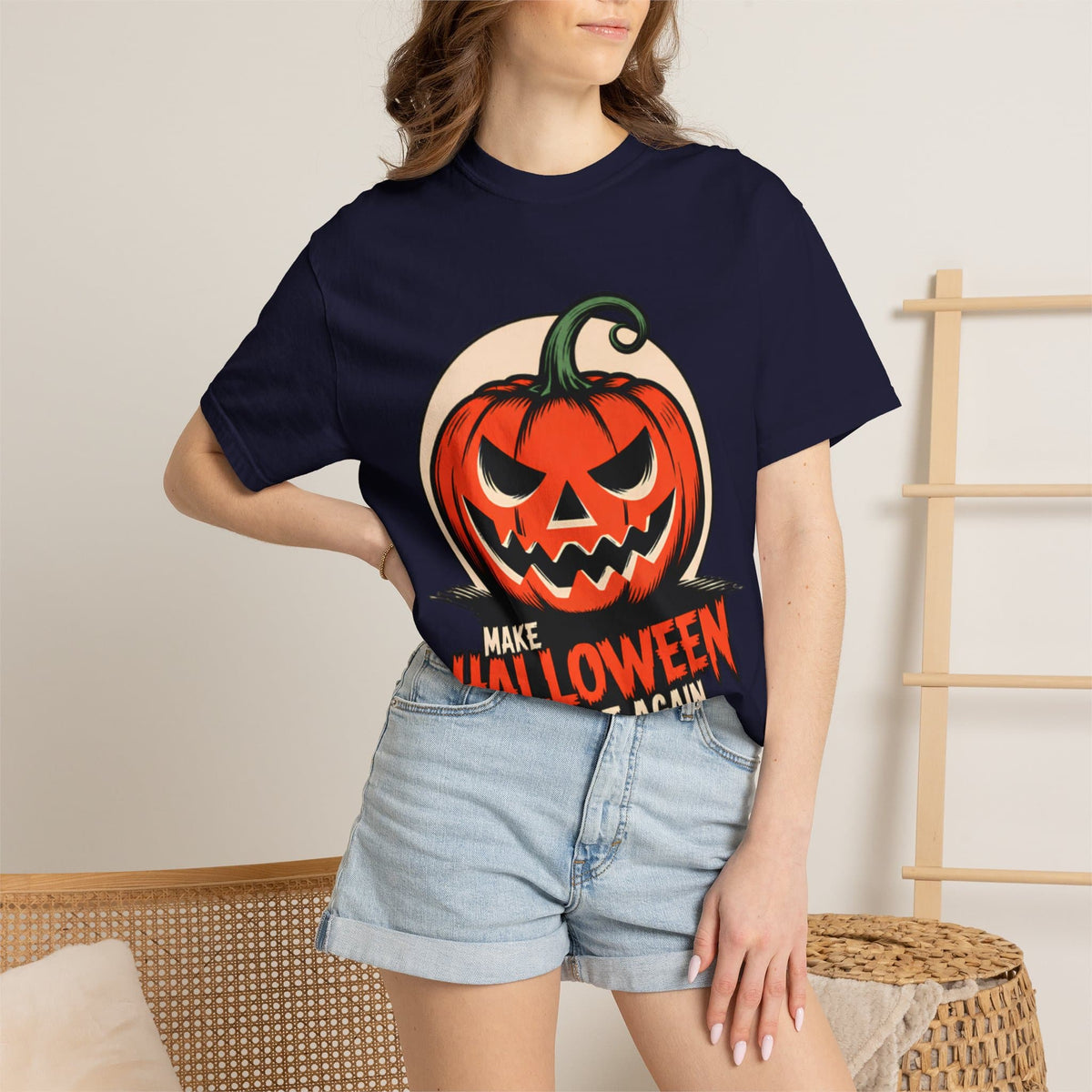 Make Halloween Great Again Unisex Garment-Dyed T-shirt image 118