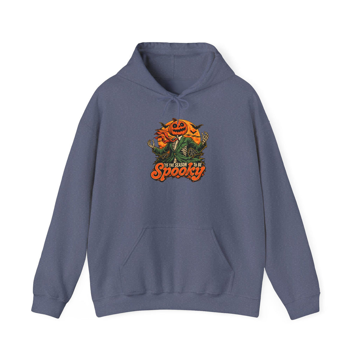 Spooky Season Hooded Sweatshirt - L, Heather Navy image