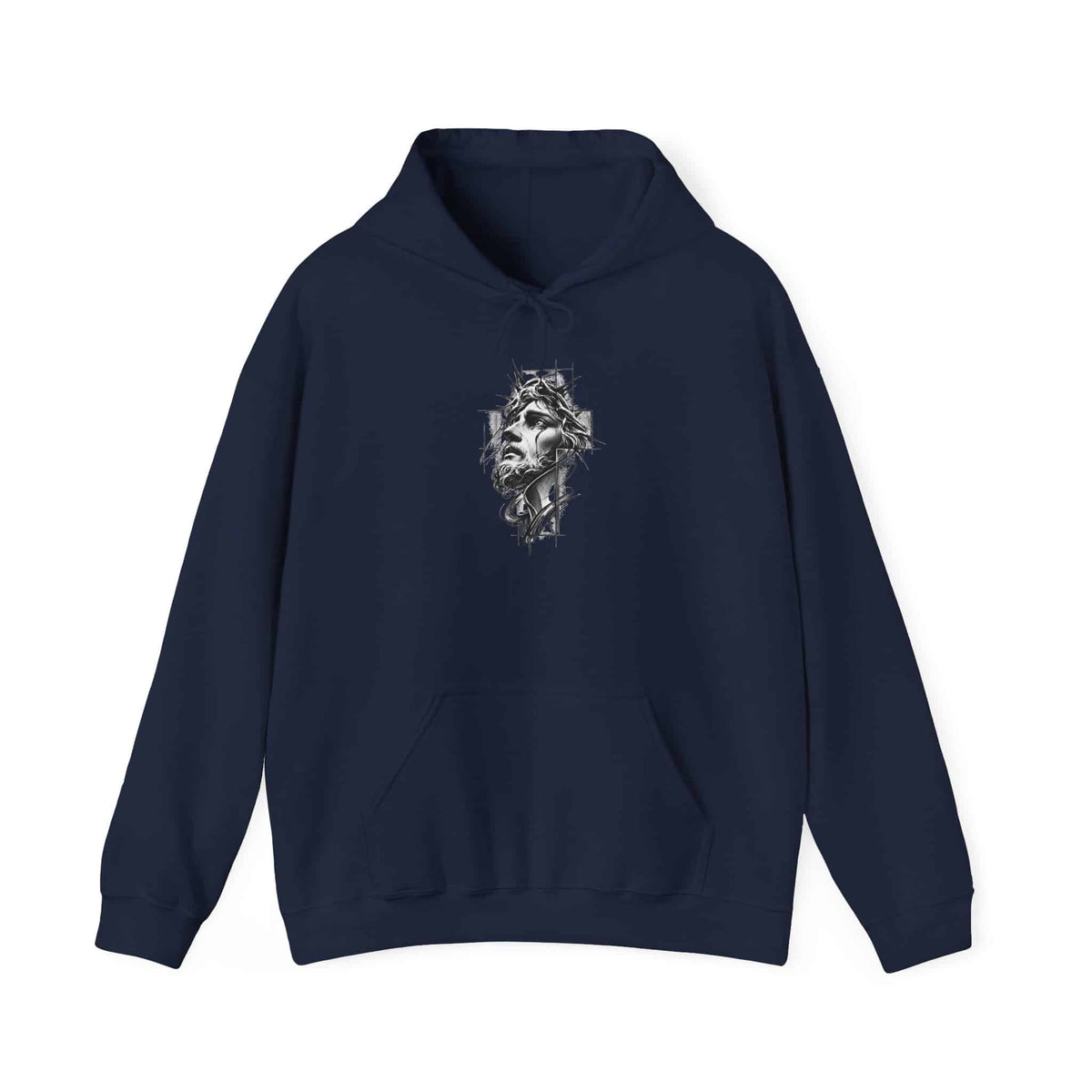 Crown of Faith 1 Hooded Sweatshirt - M, Navy image