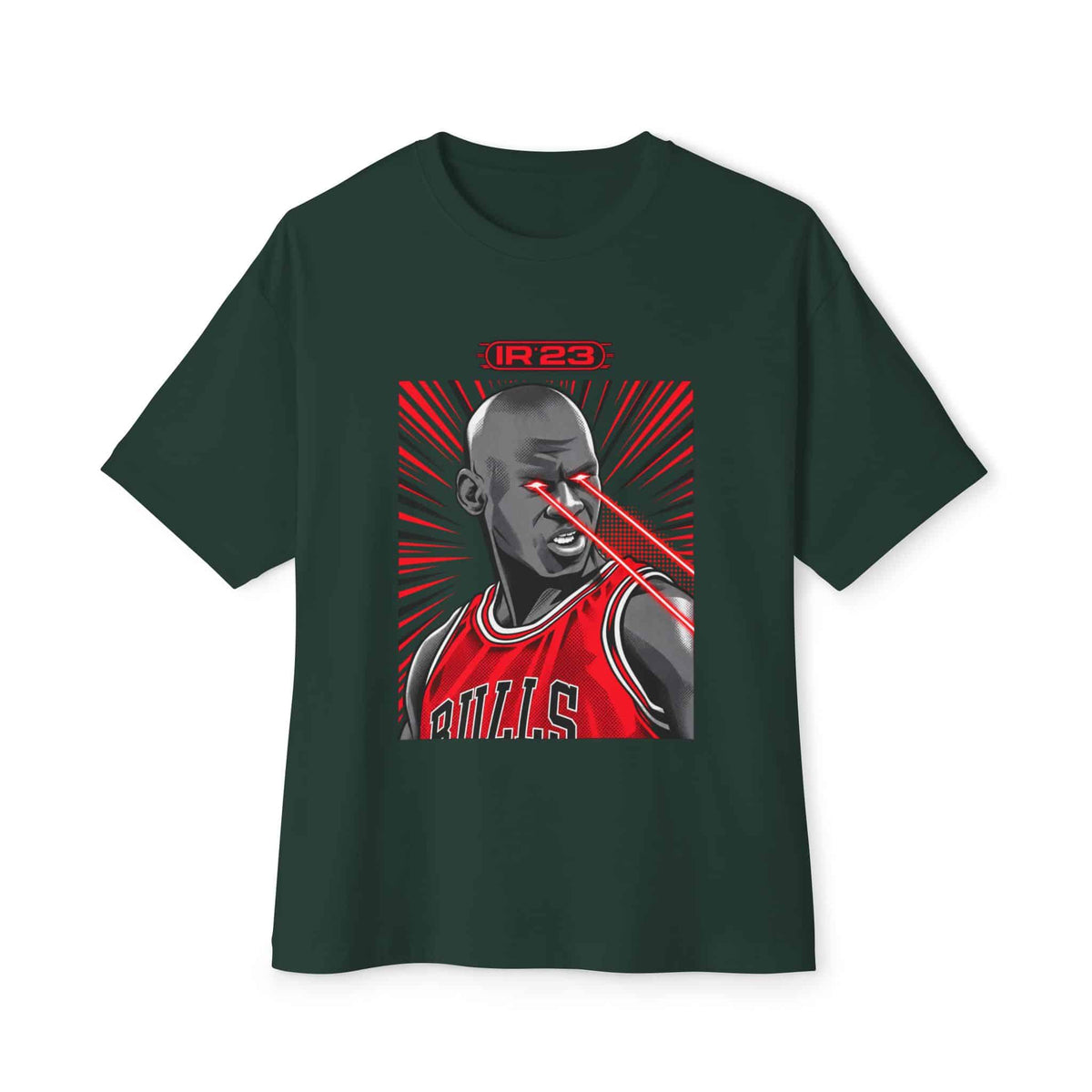 Graphic Print Unisex Oversized Boxy Tee - POD0032 - Forest, XL image