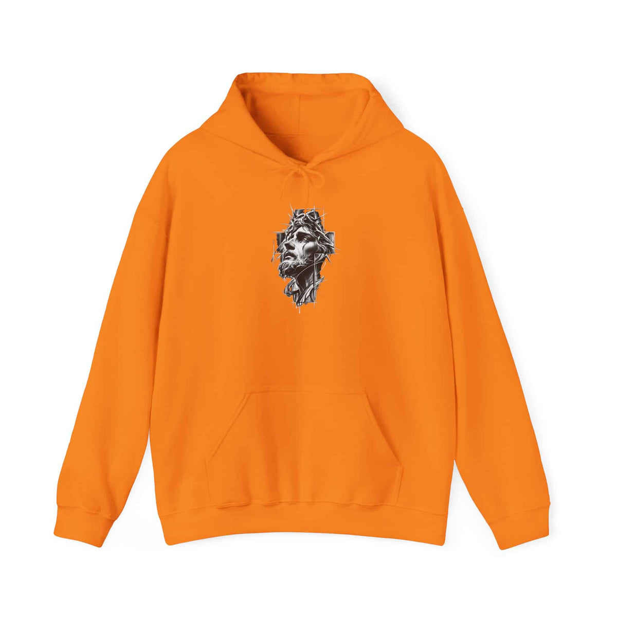Crown of Faith 2 Hooded Sweatshirt - L, Safety Orange image