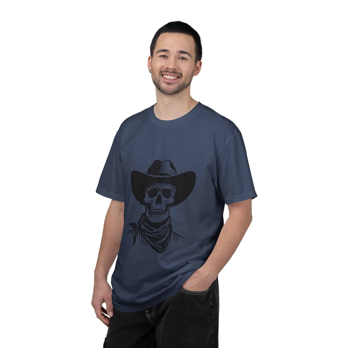 Outlaw Skull Unisex Garment-Dyed T-shirt image 74