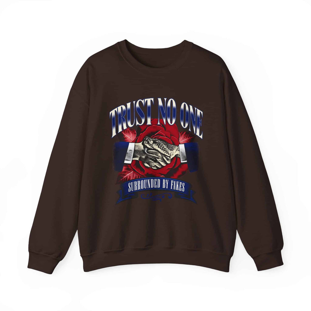 Graphic Print Crewneck Sweatshirt - POD0037 image
