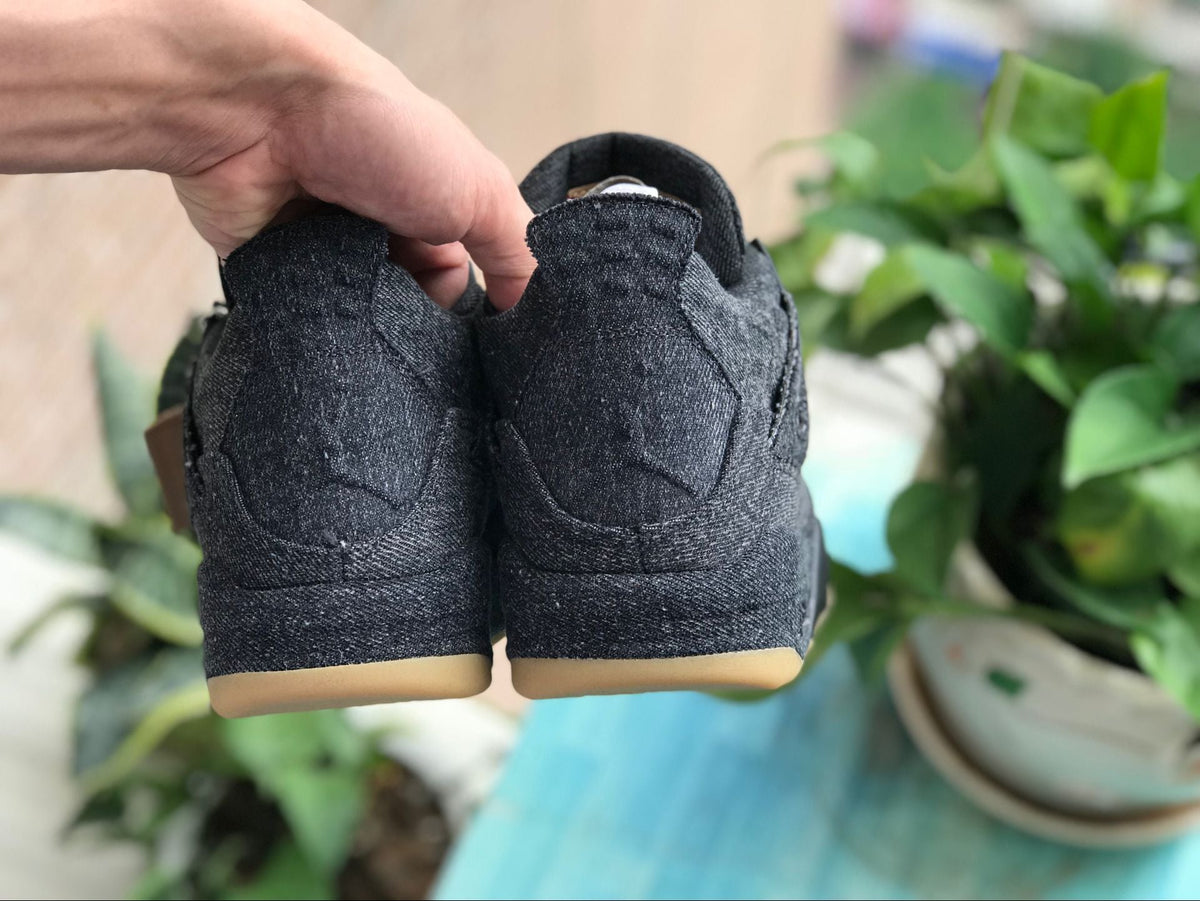 AJ 4 Retro Levi's Black (Levi's Tag) Shoes Sneakers - nk0000658 image 13