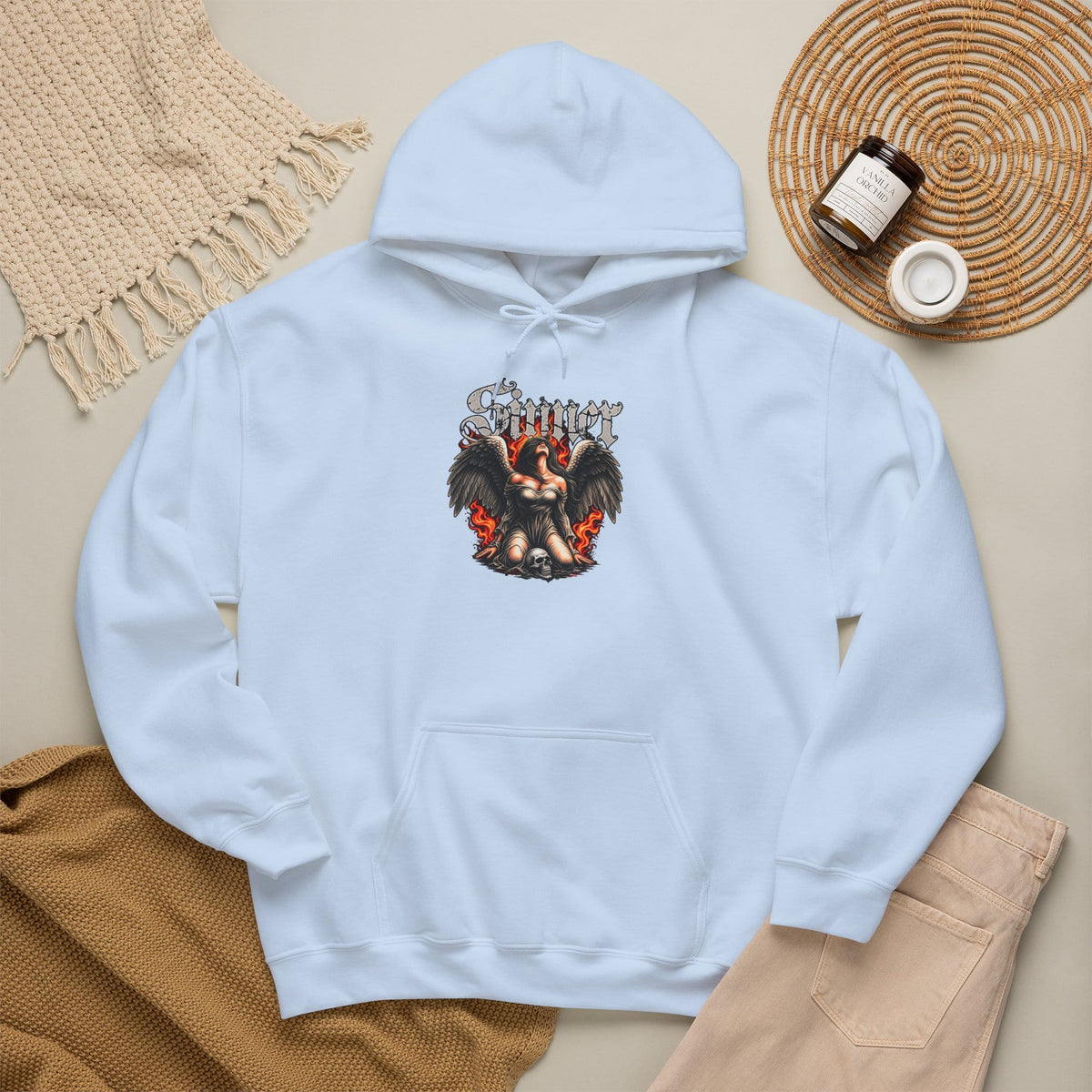 Sinner’s Flame Hooded Sweatshirt image 113