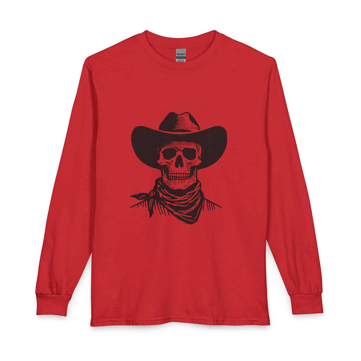 Outlaw Skull Long Sleeve T-Shirt image