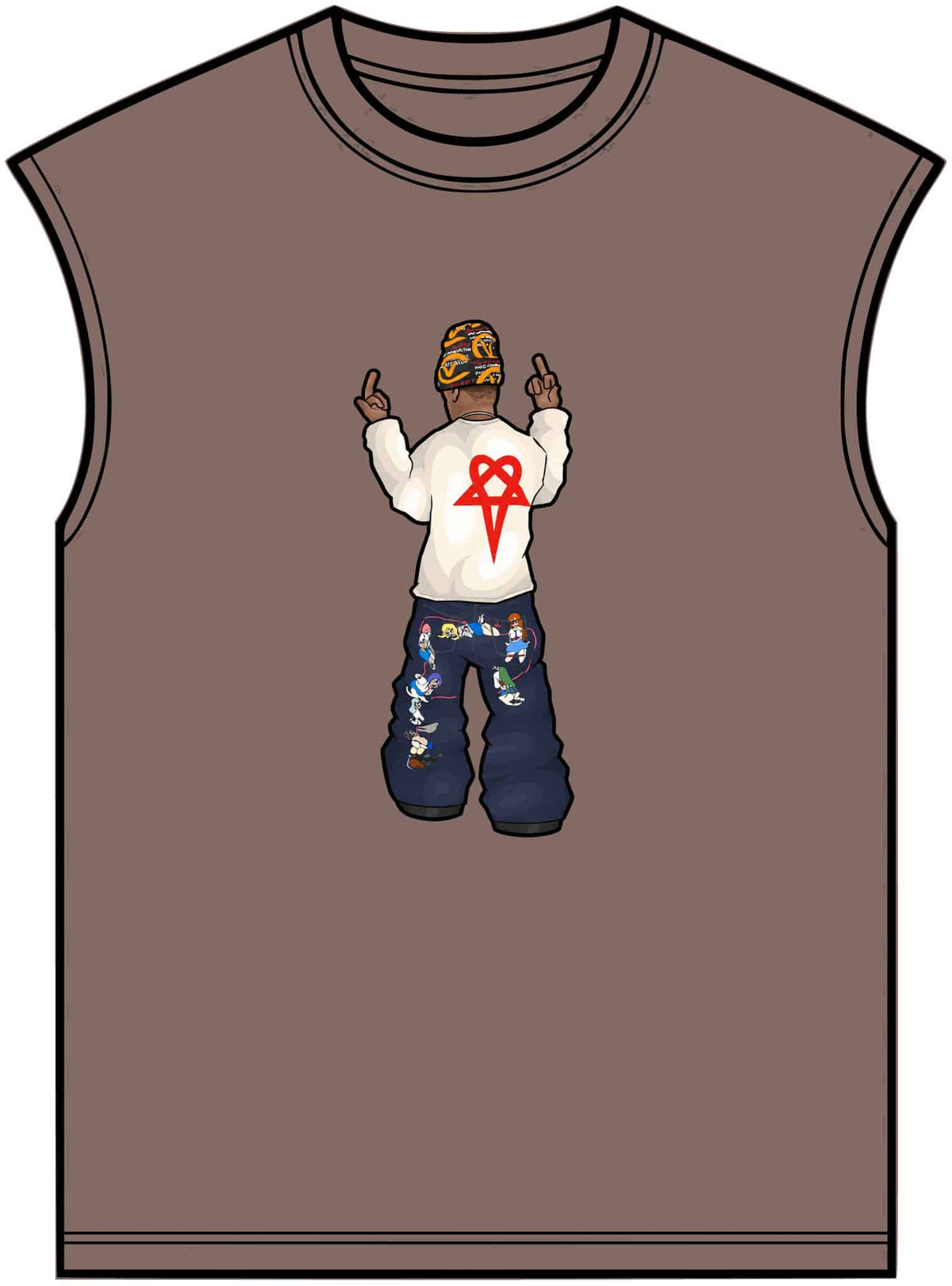 Rebel Attitude Unisex Garment-Dyed Muscle Tee image