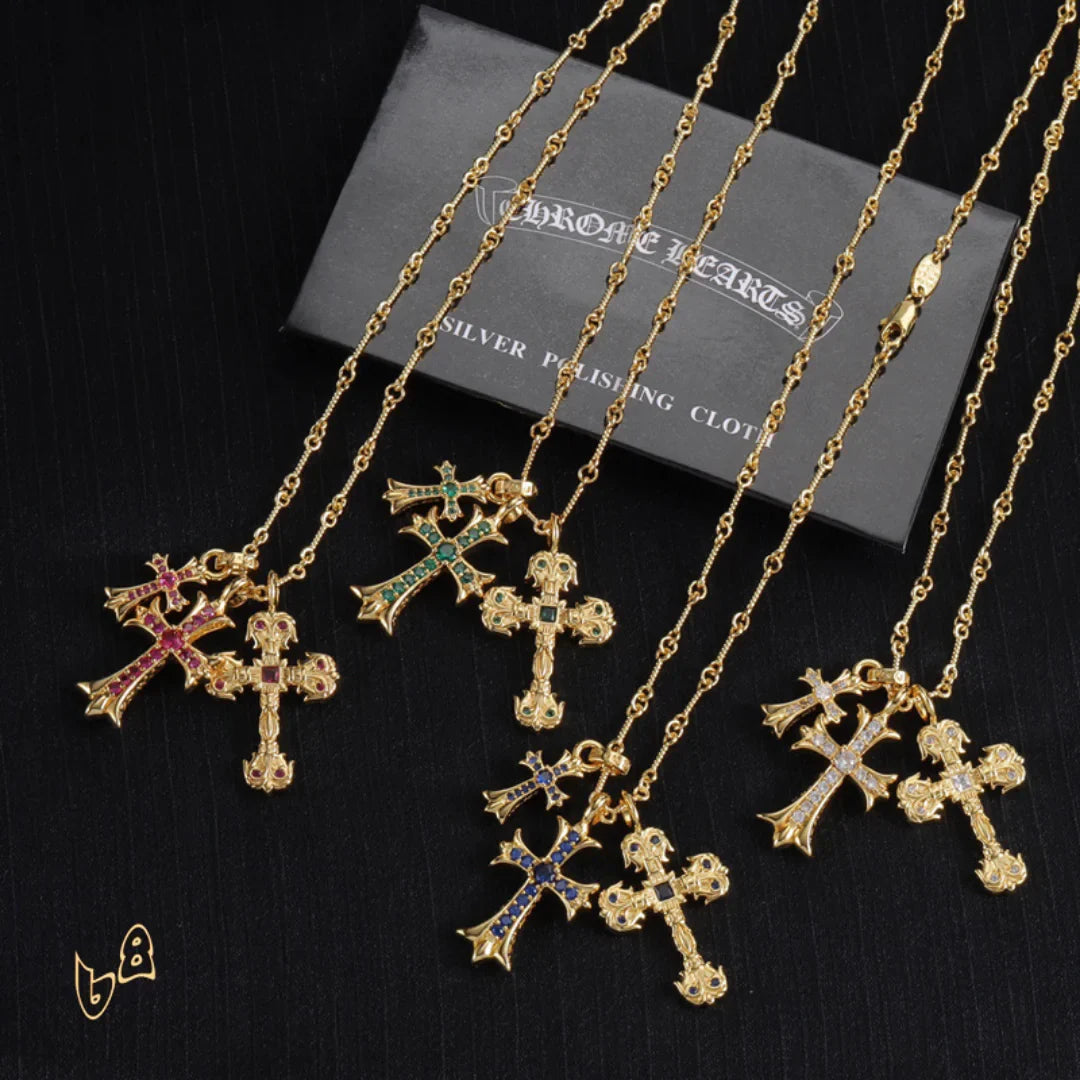 CH Cross Pendant Necklace - CH0046 image 5
