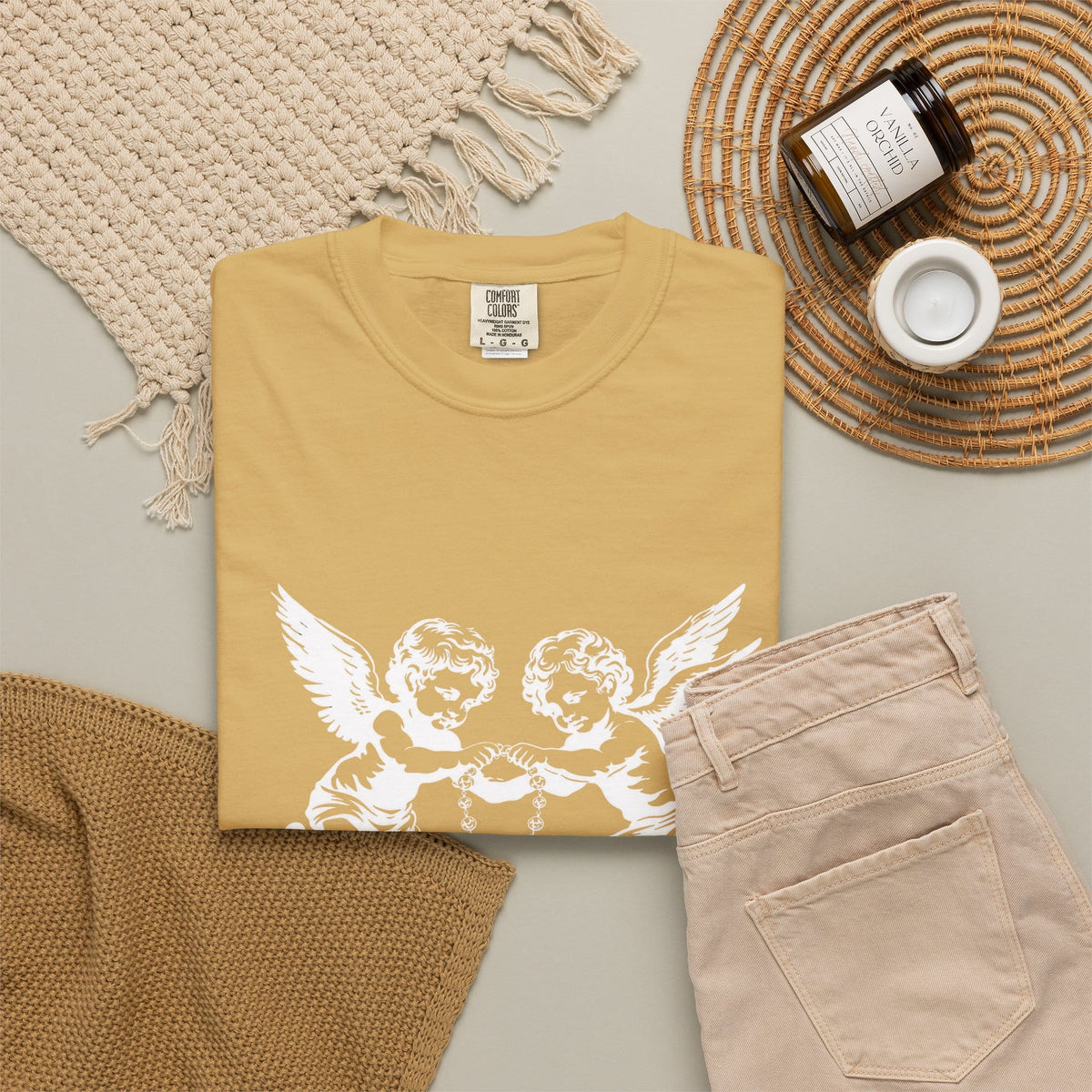 Heavenly Guardians Unisex Garment-Dyed T-shirt image 38