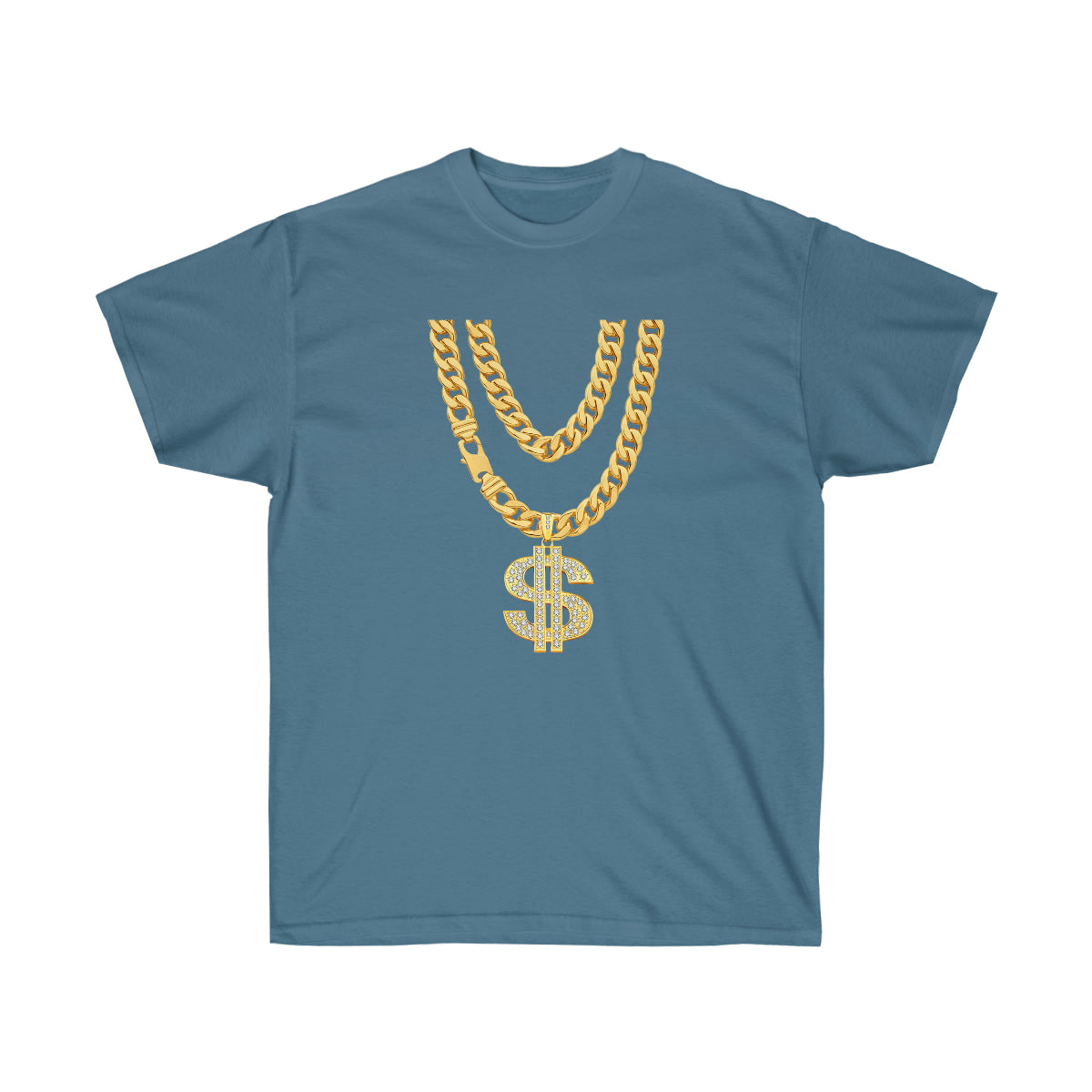 Necklace Dollar Men T-Shirt - Indigo Blue, M image