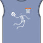 Halloween Basketball Skeleton Unisex Garment-Dyed Muscle Tee image
