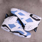 AJ 6 Retro UNC White Shoes Sneakers - nk0002320 image 5