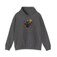 Spooky Streetwear Masked Hooded Sweatshirt - 4XL, Charcoal image