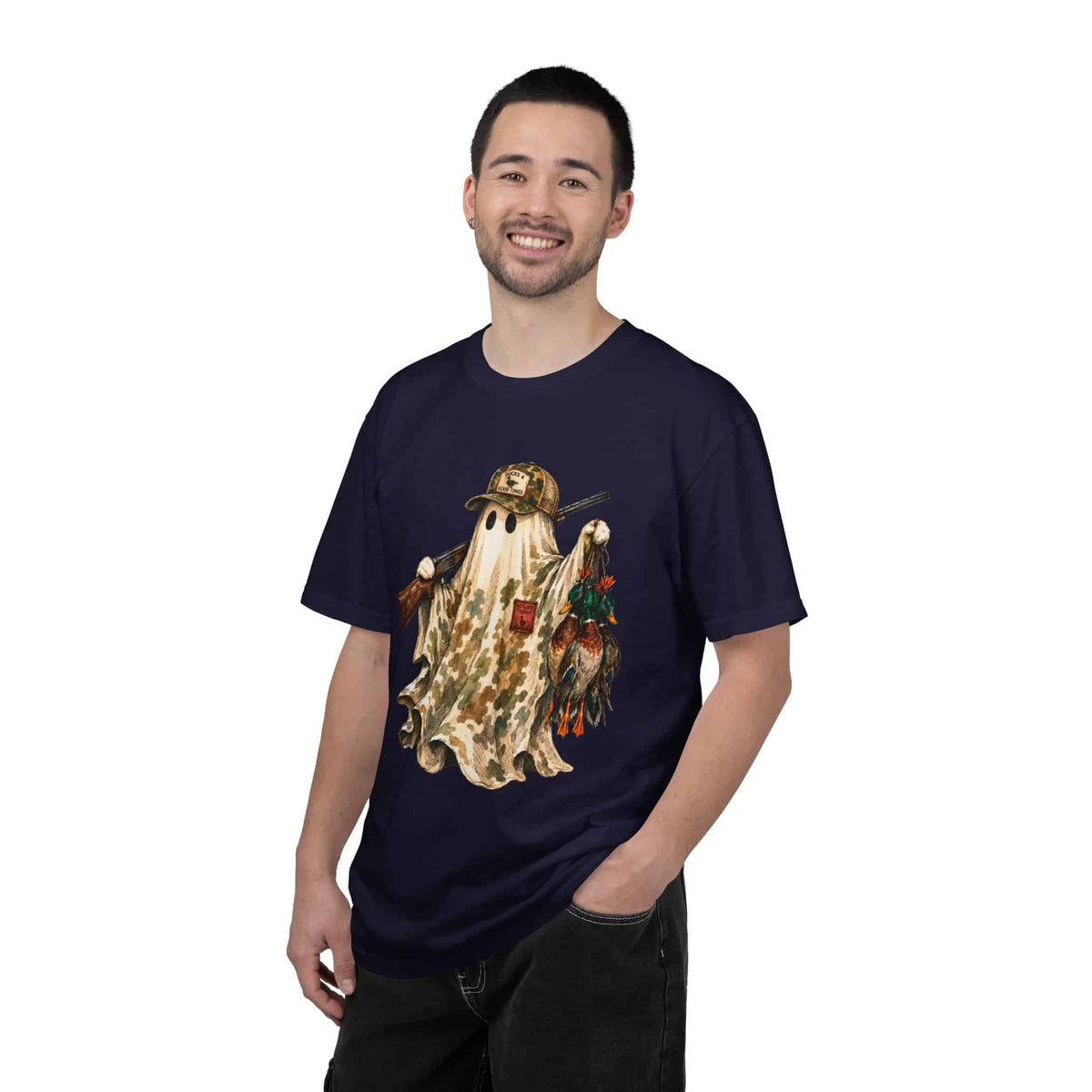 Hunting Season Spooky Camo Mallards Unisex Garment-Dyed T-shirt image 70