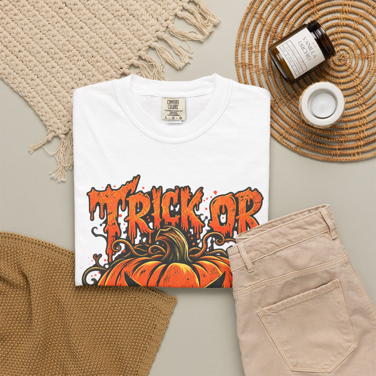 Trick or Treat Unisex Garment-Dyed T-shirt image 8