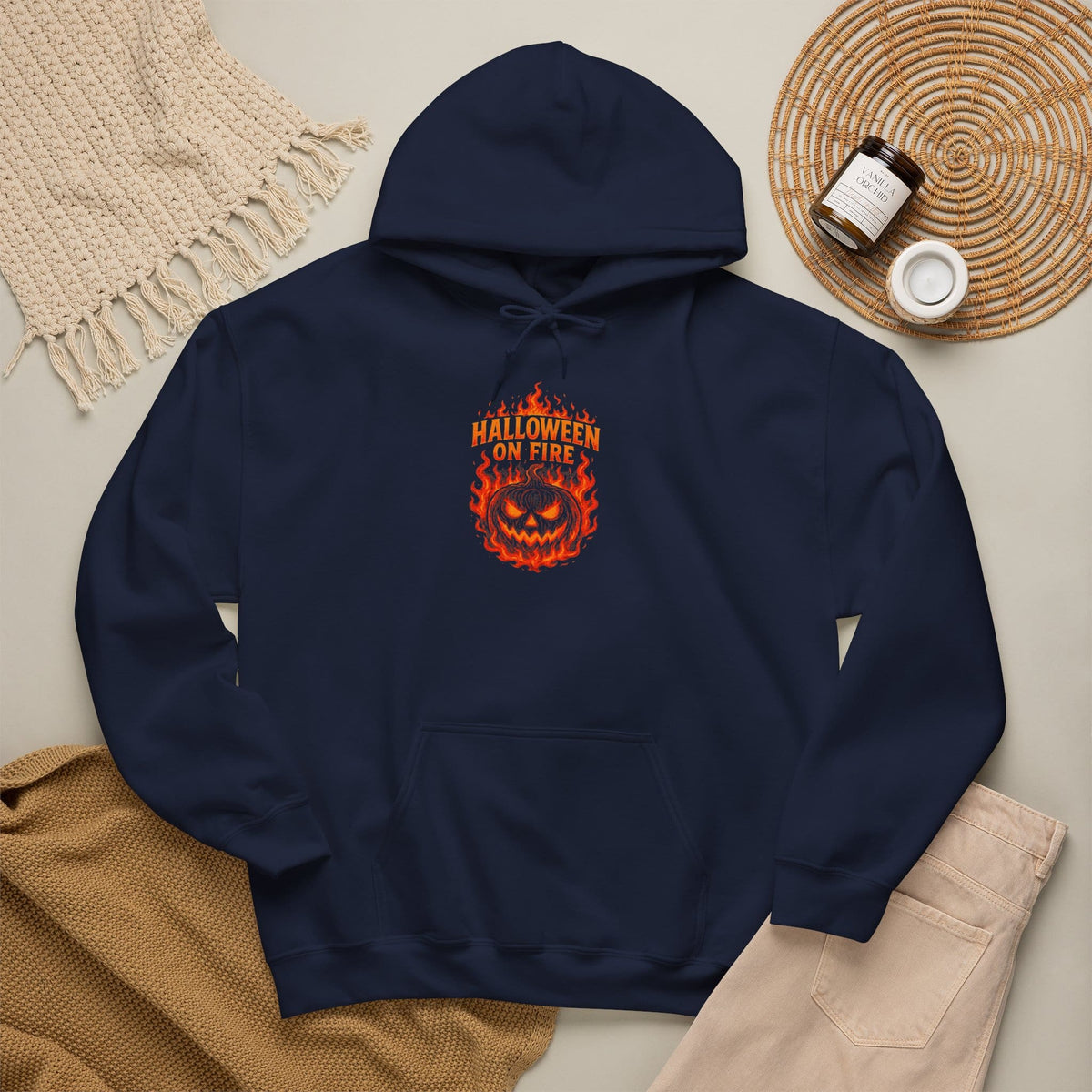 Halloween on Fire Hooded Sweatshirt image 72