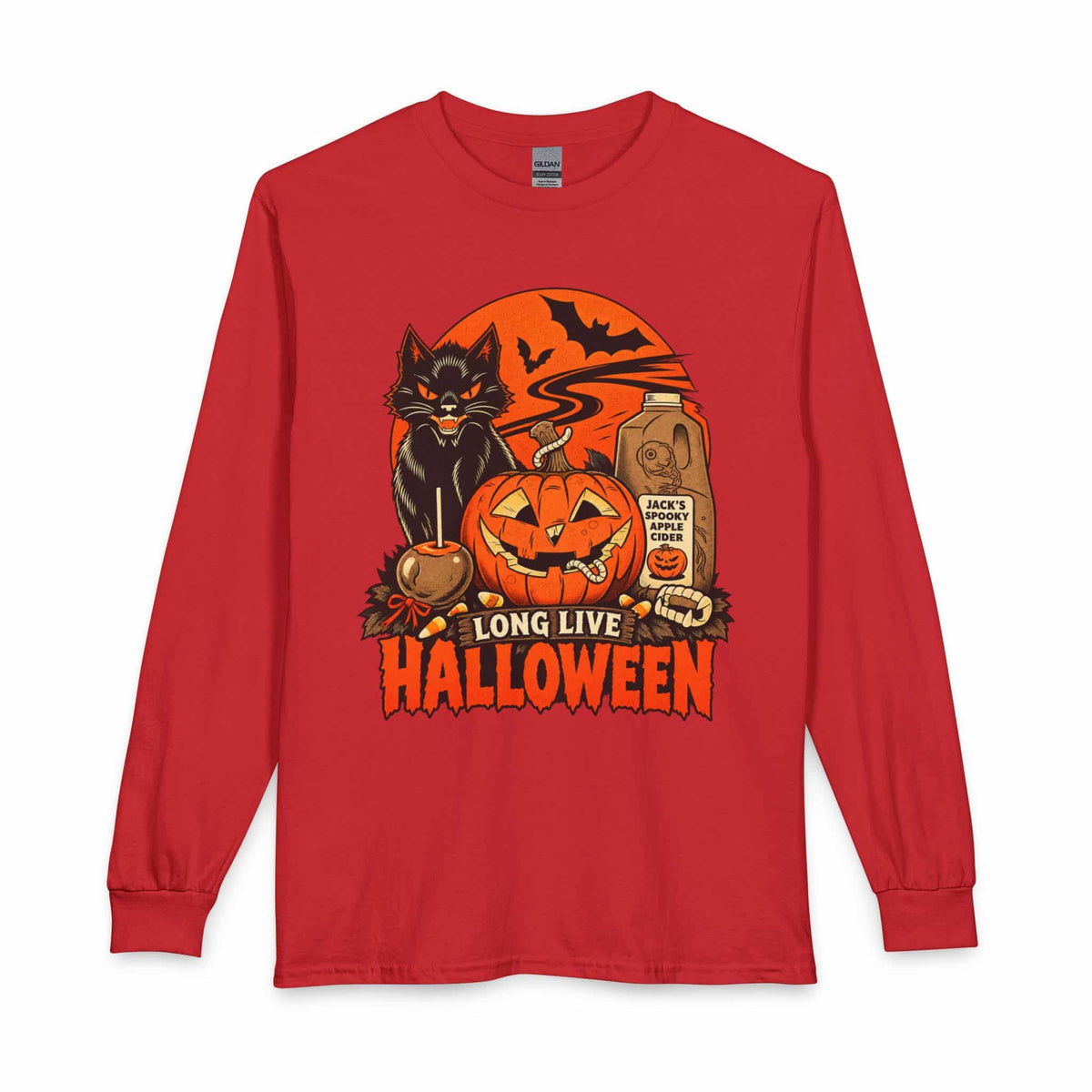 Midnight Cat Long Sleeve T-Shirt image
