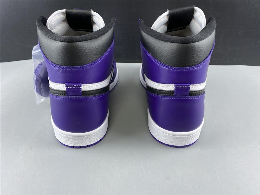AJ 1 Retro High Court Purple White Shoes Sneakers - nk0000683 image 12