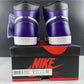 AJ 1 Retro High Court Purple White Shoes Sneakers - nk0000683 image 8