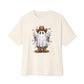 Howdy Ghost Unisex Oversized Boxy Tee - Natural, 2XL image