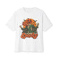 Spooky Season Unisex Oversized Boxy Tee - White, M image
