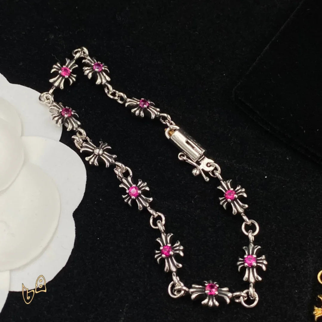 CH Cross Pink Charm Bracelet - CH0059 image 2