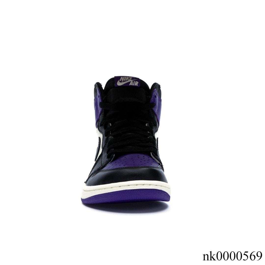 AJ 1 Retro High Court Purple Shoes Sneakers - nk0000569 image 3