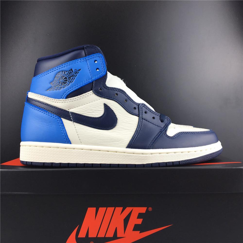 AJ 1 Retro High Obsidian UNC Shoes Sneakers - nk0000293 image 4