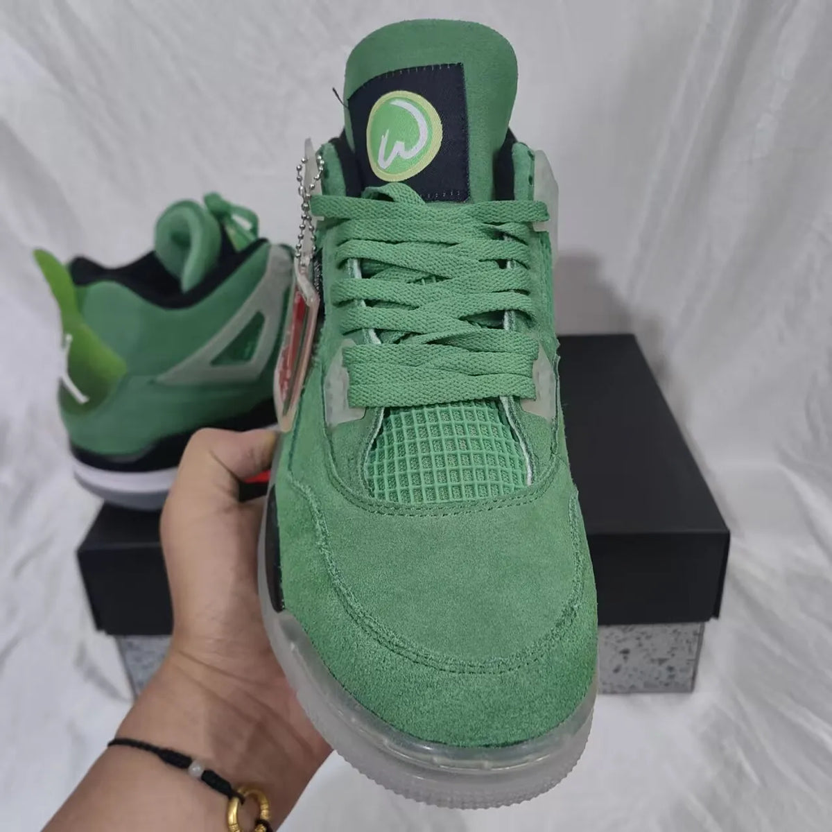 AJ 4 Wahlburgers PE Shoes Sneakers – nk0004106 image 12