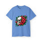 Flower Skull T-Shirt - Carolina Blue, 2XL image
