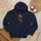 Retro Skater Skeleton Halloween Hooded Sweatshirt image 72