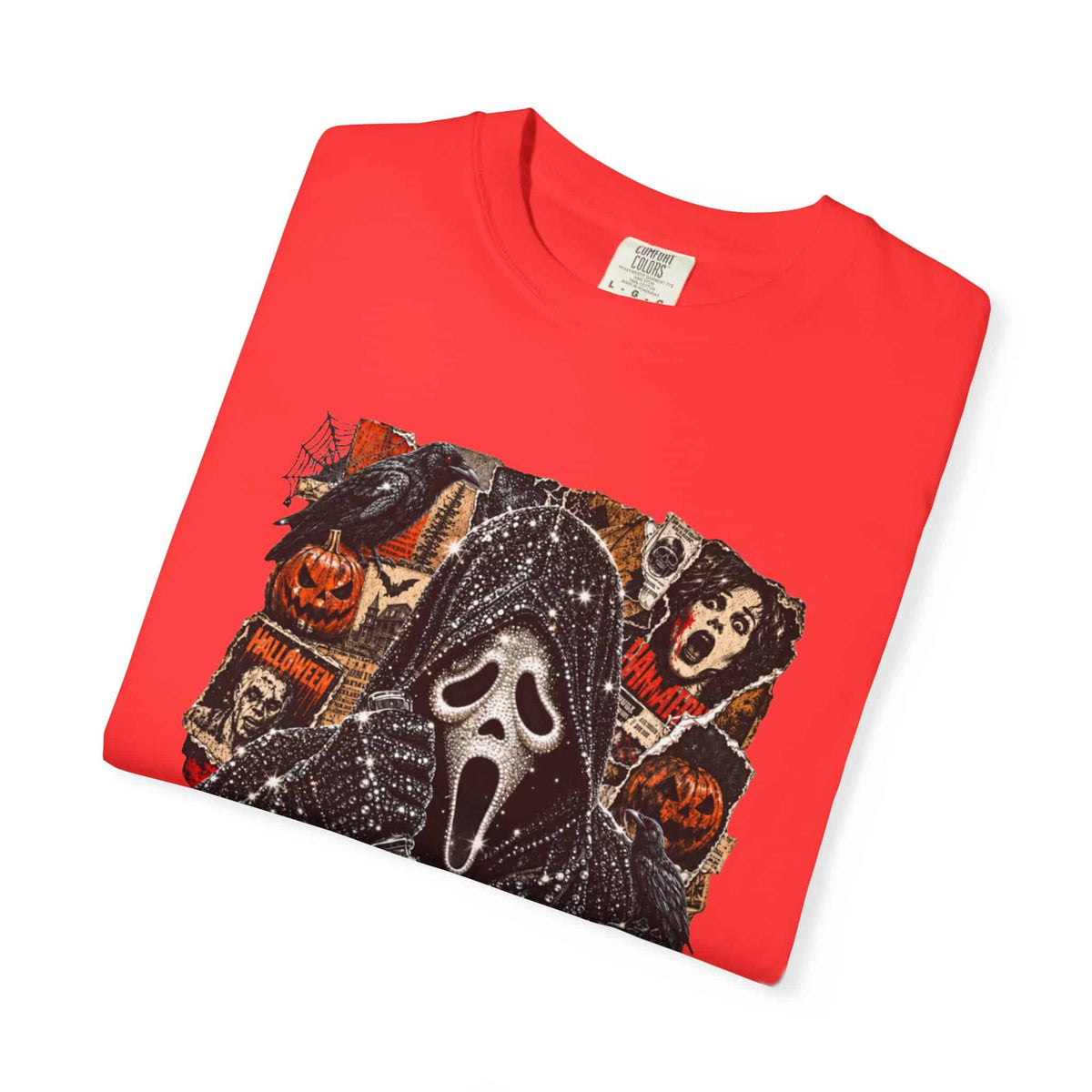 Halloween Horror Unisex Garment-Dyed T-shirt image 92