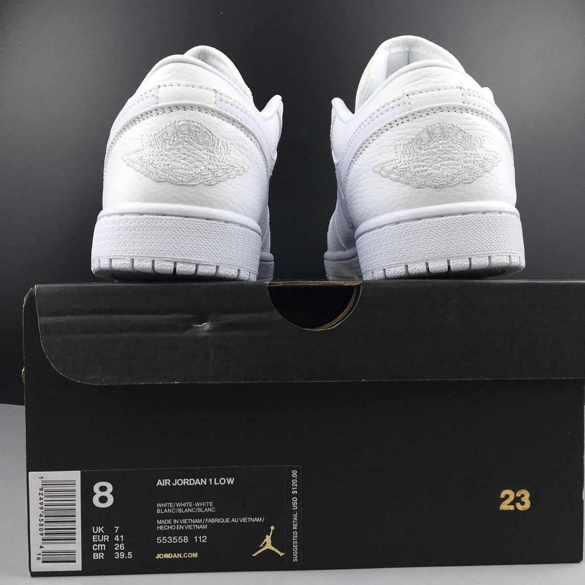 AJ 1 Low Triple White (2019) Shoes Sneakers - nk0000265 image 2