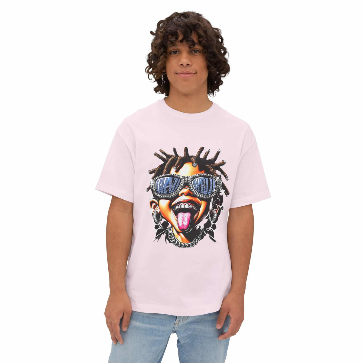 Diamond Drip Unisex Oversized Boxy Tee image 9